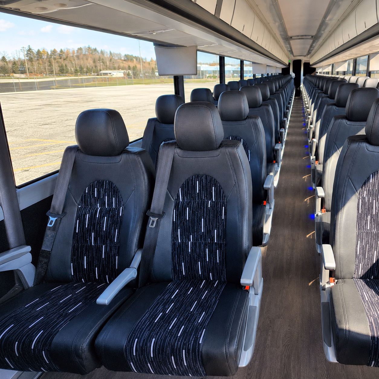greeley charter bus services interior