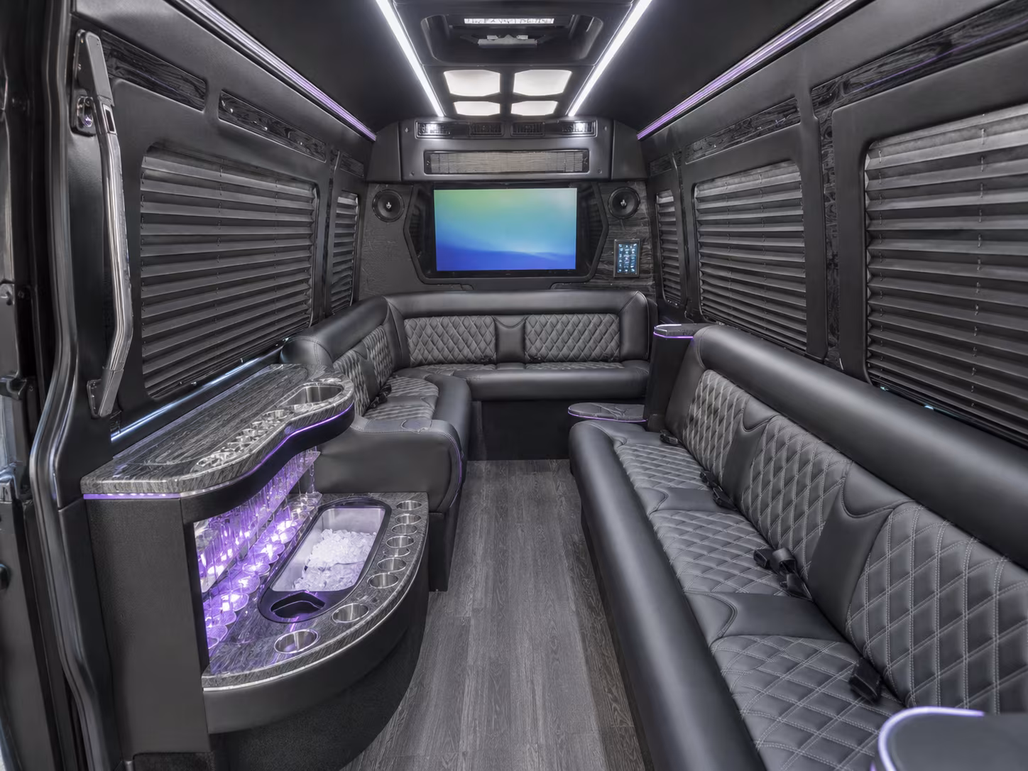 greeley party bus interior